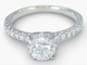 Bague 51 Bague entourage en or blanc 14 ct et diamants 1,30 ct 58 Facettes J260000040072