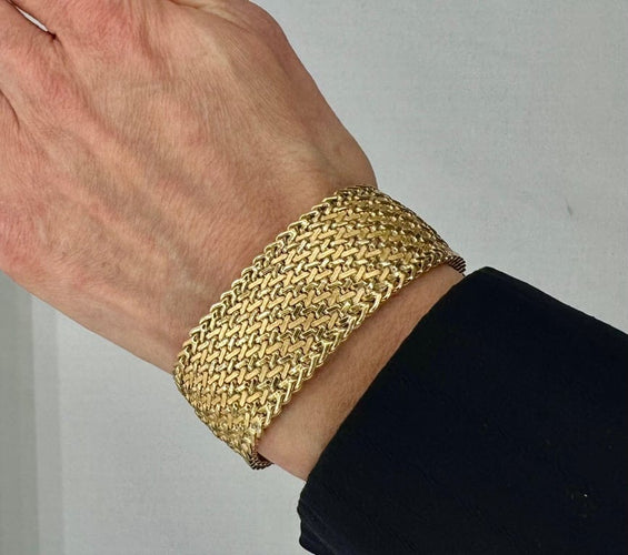 Bracelet Bracelet vintage en or jaune 750/1000 58 Facettes Bracelet