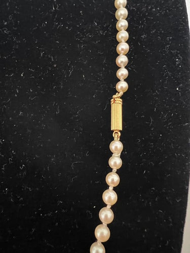 Collier Collier en or 18K et perles de culture, 52 cm 58 Facettes 933