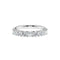 Bague 54 ESTALE - Bague demi-alliance en or blanc 18K et diamants de laboratoire 58 Facettes UKD364600MM
