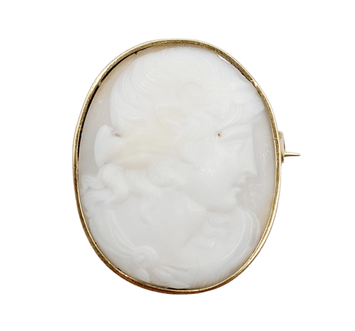 Broche Broche antique - Camée sur coquille en or 18k (circa 1920) 58 Facettes A06769