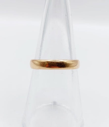 Bague 52.5 Alliance ancienne - Bague en or rose 18k gravée (circa 1881) 58 Facettes A06790