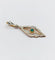 Pendentif Pendentif Art déco en or 18k avec pierre verte (circa 1910) 58 Facettes A06793