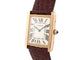Montre montre CARTIER tank solo 3167 or rose 18k acier 2010 quartz 34mm + 2 bracelets 58 Facettes 273622