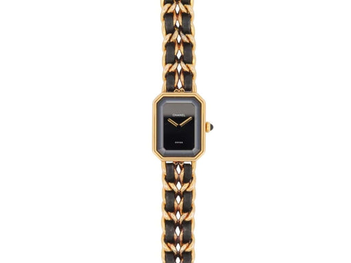 Montre vintage montre CHANEL premiere h0001 26mm plaque or 1987 quartz lady 58 Facettes 273038
