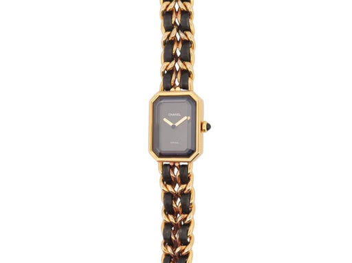 Montre vintage montre CHANEL premiere h0001 26mm plaque or 1987 quartz lady 58 Facettes 273038