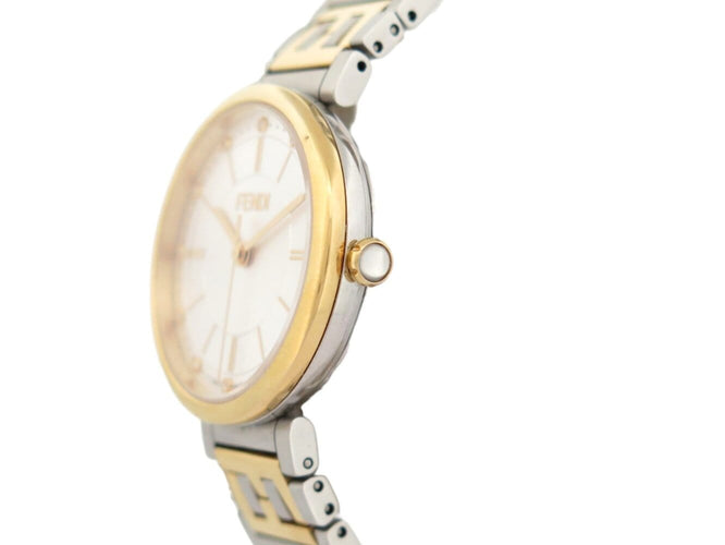 Montre montre FENDI forever fow883 29mm or & acier fullset lady quartz 58 Facettes 273463