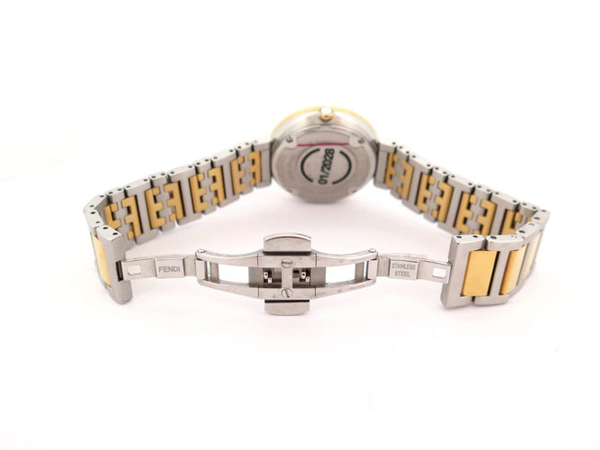 Montre montre FENDI forever fow883 29mm or & acier fullset lady quartz 58 Facettes 273463