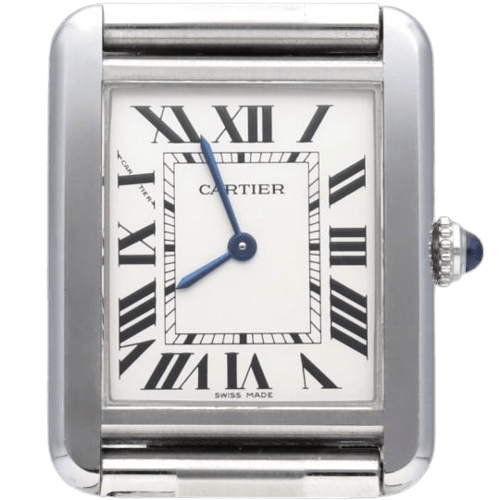 Montre Cartier Tank Solo - Montre femme en acier 58 Facettes MT45627
