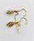 Boucles d'oreilles Art déco - Boucles d'oreilles dormeuses en or 18k et perle 58 Facettes A06796