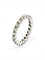 Bague 54 Alliance américaine tour complet en or blanc 18 carats et diamants 58 Facettes 90893-ac12825