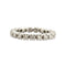 Bague 54 Alliance américaine tour complet en or blanc 18 carats et diamants 58 Facettes 90893-ac12825