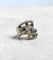 Bague 55 Bague en or blanc 18 carats avec saphirs et diamants naturels 58 Facettes 90856-AC12758