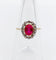 Bague 52.5 Bague pompadour ancienne en or 18k et platine, rubis synthétique et diamants 58 Facettes A06762