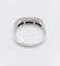 Bague 57 Demi-alliance vintage - Bague en or blanc 18k et diamants baguette 58 Facettes A06716