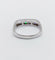 Bague 57 Demi-alliance vintage - Bague en or blanc 18k et diamants baguette 58 Facettes A06716