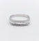 Bague 57 Demi-alliance vintage - Bague en or blanc 18k et diamants baguette 58 Facettes A06716