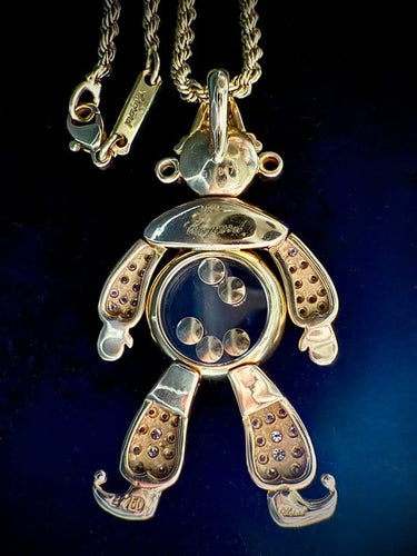 Collier Chopard Happy Clown - Collier en or jaune 18 carats avec pierres précieuses 58 Facettes Collier 67