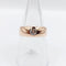 Bague 54 Bague jonc dôme antique en or rose 18k et diamant taille ancienne 58 Facettes A06673