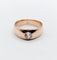 Bague 54 Bague jonc dôme antique en or rose 18k et diamant taille ancienne 58 Facettes A06673