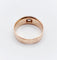 Bague 54 Bague jonc dôme antique en or rose 18k et diamant taille ancienne 58 Facettes A06673