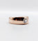 Bague 54 Bague jonc dôme antique en or rose 18k et diamant taille ancienne 58 Facettes A06673