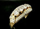 Bague 60 Bague en or jaune et blanc 18 carats sertie de diamants 58 Facettes Bague 55