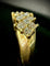 Bague 53 Bague en or jaune 18 carats sertie de diamants taille princesse 58 Facettes Bague 59