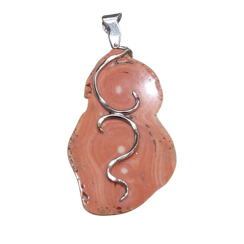 Pendentif Pendentif en corail et or blanc 18k 58 Facettes CORMAM01