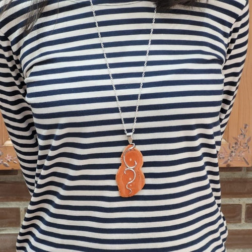 Pendentif Pendentif en corail et or blanc 18k 58 Facettes CORMAM01