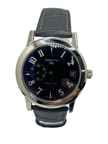 Montre Zenith Port Royal Elite - Montre automatique en acier, cadran noir 58 Facettes 1606