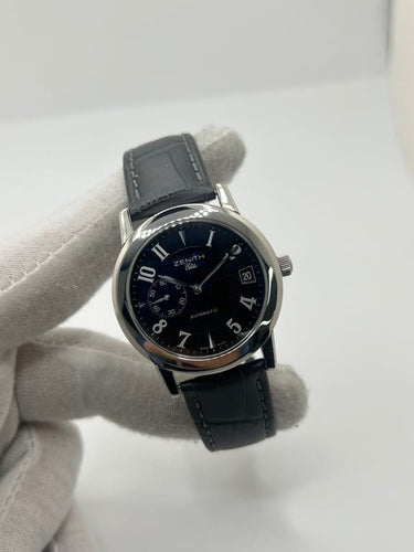 Montre Zenith Port Royal Elite - Montre automatique en acier, cadran noir 58 Facettes 1606