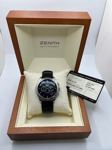 Montre Zenith El Primero - Montre chronographe automatique acier 58 Facettes 1605