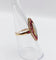 Bague 51.5 Bague marquise antique en or 18k avec opale et rubis 58 Facettes A06452