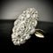 Bague 52.5 Bague marquise en or jaune et blanc 18 carats sertie de diamants 58 Facettes Bague 03