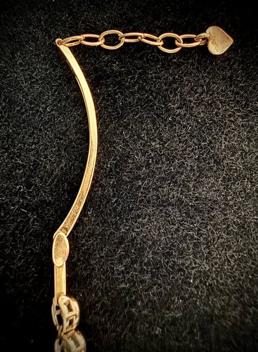 Bracelet Bracelet semi-rigide en or rose et blanc 18 carats serti de 11 diamants 58 Facettes Bracelet 02