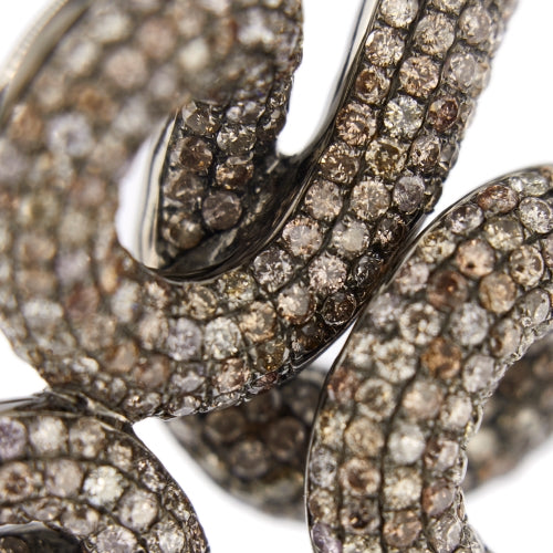 Bracelet Bracelet rigide serpent - en or blanc 18 kt et diamants 58 Facettes 30442