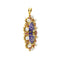 Pendentif Spilla pendentif ovale en or jaune 18 kt avec perles et rubis 58 Facettes 38907