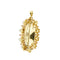 Pendentif Spilla pendentif ovale en or jaune 18 kt avec perles et rubis 58 Facettes 38907