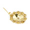 Pendentif Spilla pendentif ovale en or jaune 18 kt avec perles et rubis 58 Facettes 38907