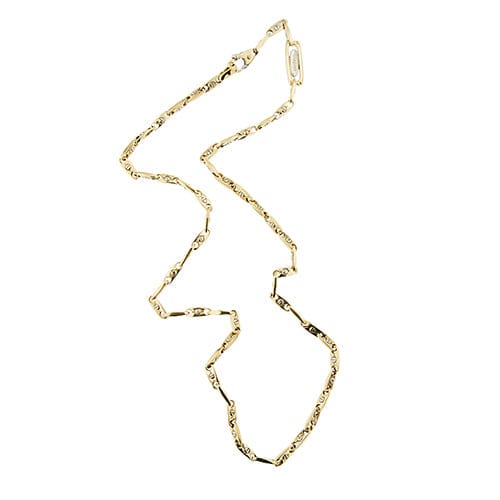 Collier Chimento - Collier à maillons forçat segmentés en or jaune 18 ct 58 Facettes 38777