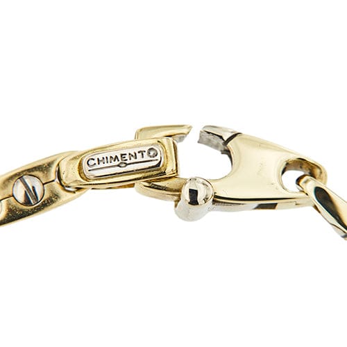 Collier Chimento - Collier à maillons forçat segmentés en or jaune 18 ct 58 Facettes 38777