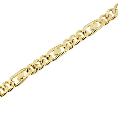Bracelet Bracelet Figaro (maille 3+1) en or jaune 18 ct 58 Facettes 38801
