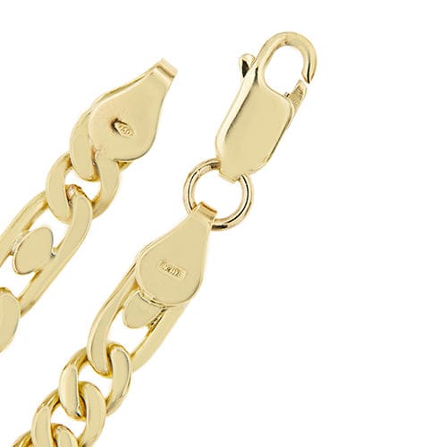 Bracelet Bracelet Figaro (maille 3+1) en or jaune 18 ct 58 Facettes 38801