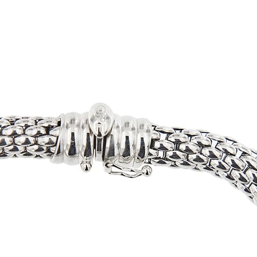 Bracelet Fope Kaleida Flex-it - Bracelet maille popcorn en or blanc 18 ct 58 Facettes 38897