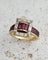 Bague 52 Mauboussin - Bague en or jaune 18 carats rubis et diamants 58 Facettes Mauboussin Deco