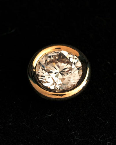 Boucles d'oreilles Tiffany & Co. Elsa Peretti - Boucles d’oreilles Diamonds by the Yard en or jaune 18K et diamants 58 Facettes Tiffany Studs