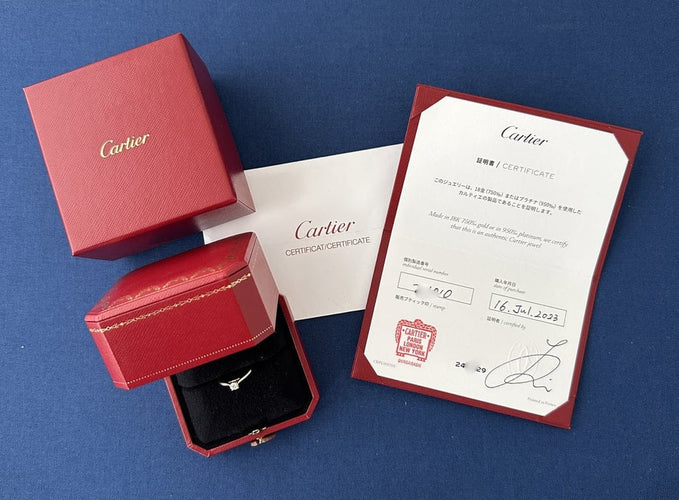 Bague 52 Cartier 1895 - Bague solitaire en or rose 18K et diamant 0,27 ct 58 Facettes Cartier 1895 Pink