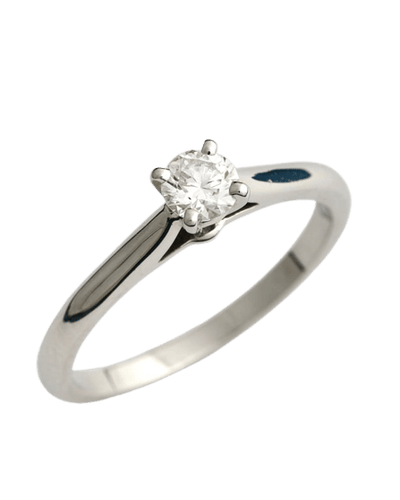 Bague 50 Cartier Solitaire 1895 - Bague solitaire en platine 950 avec diamant 0,24 ct 58 Facettes Cartier 1895 D