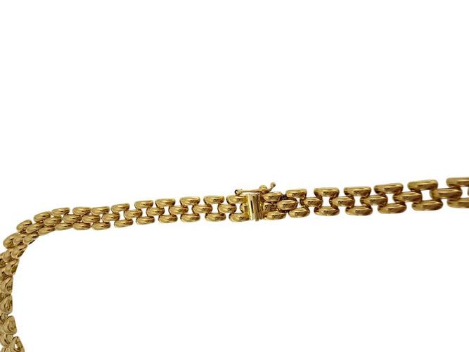 Collier Collier en or jaune 18 carats avec 5,00 carats de diamants 58 Facettes C1584D